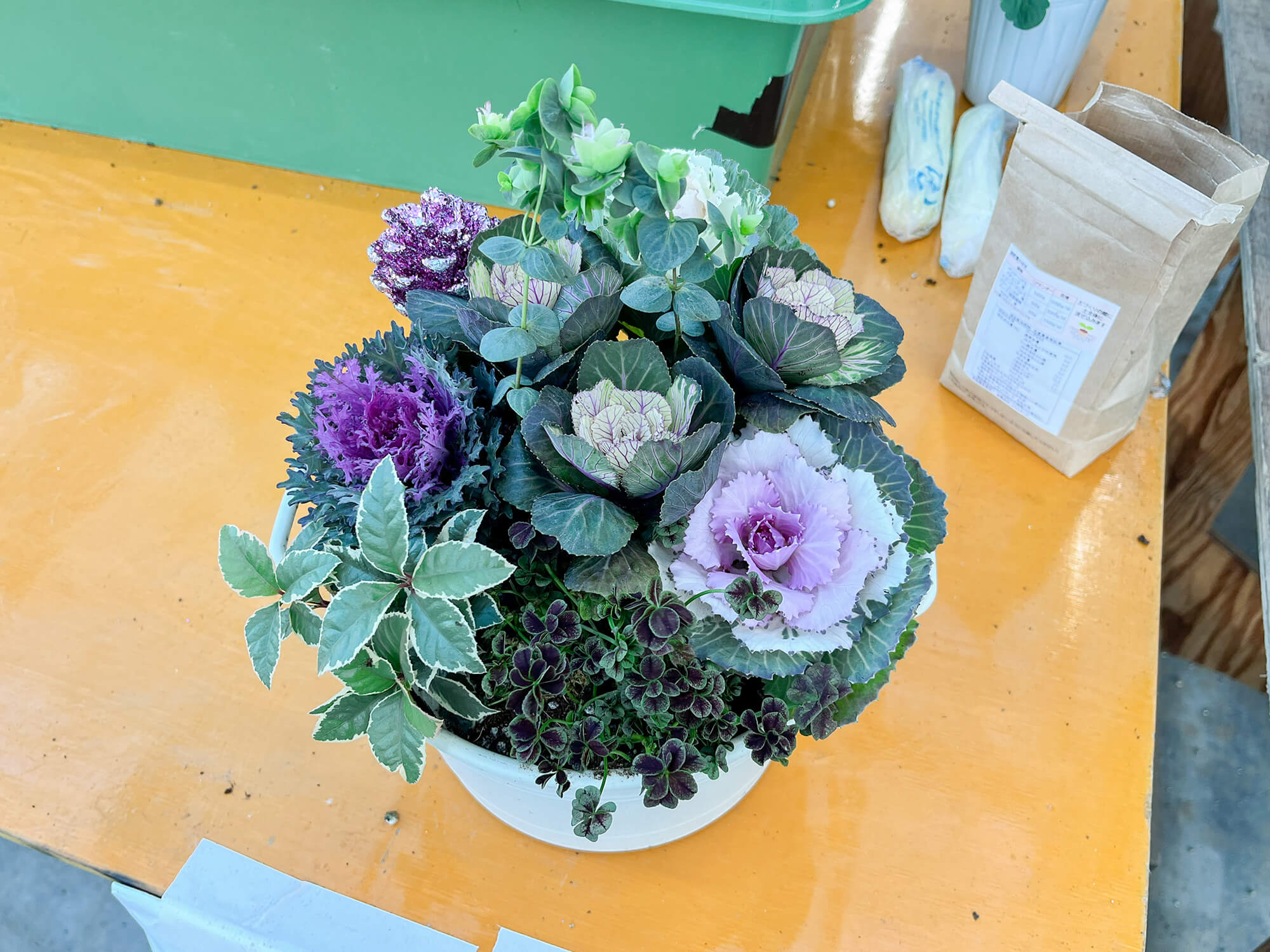 アグロガーデンでの寄せ植え講習会